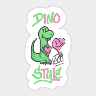 Dino Heart Sticker